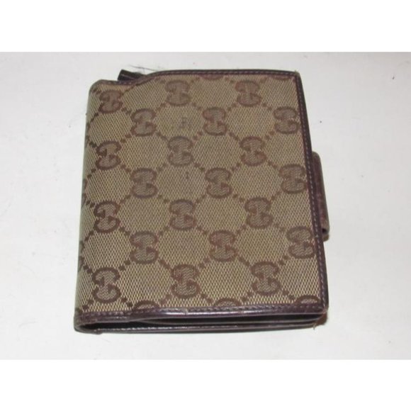 GUCCI Brown Large G Logo Print Coated Canvas - Picture 3 of 12